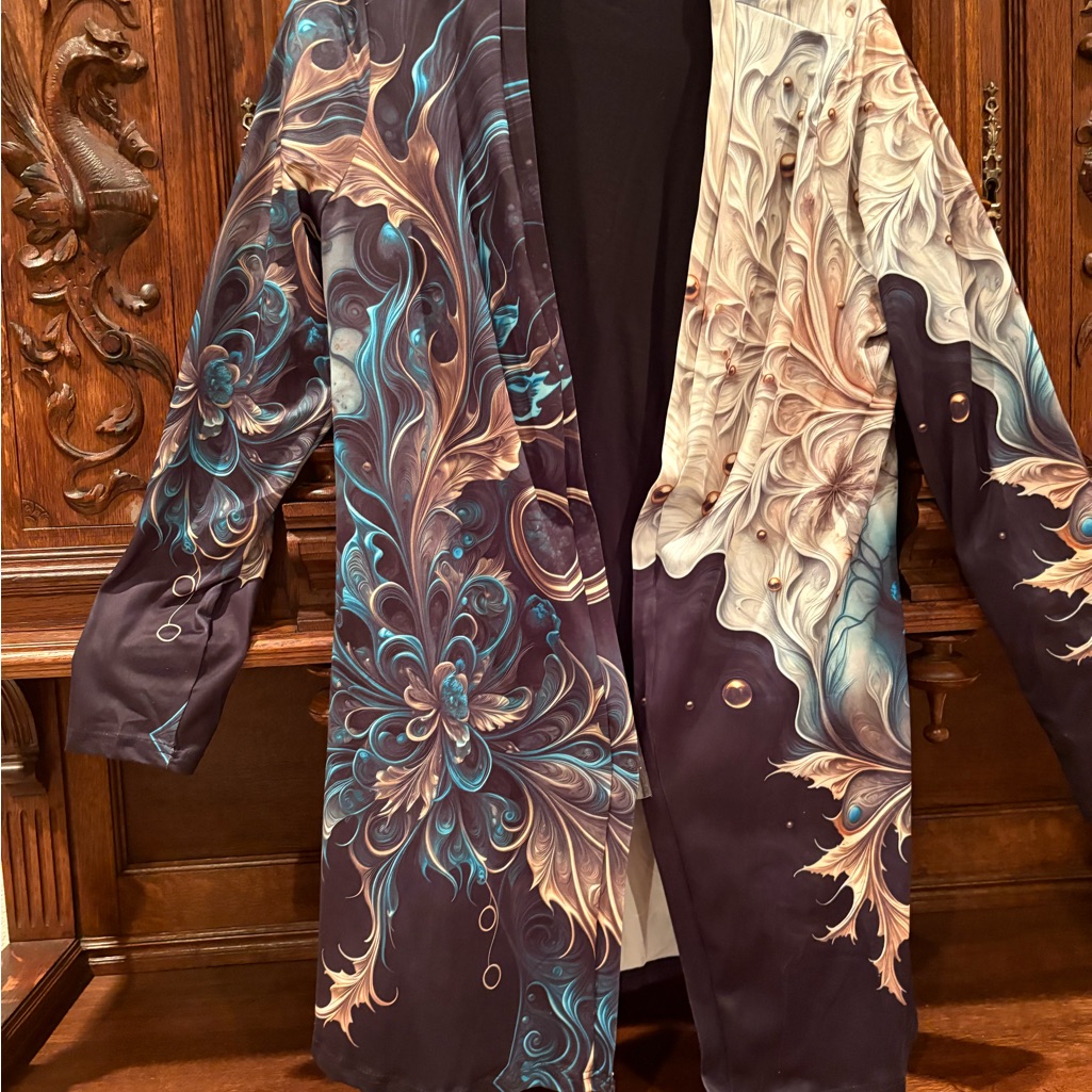 Exotic 3d Mixed Media Jacket Xl